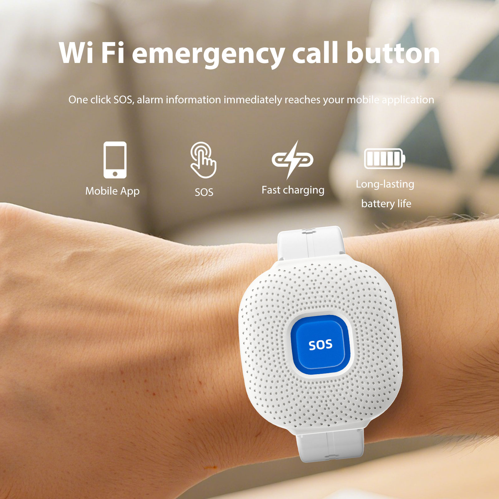 Bezprzewodowy pager z przycisk – Smart Elderly Home recenzja i cena