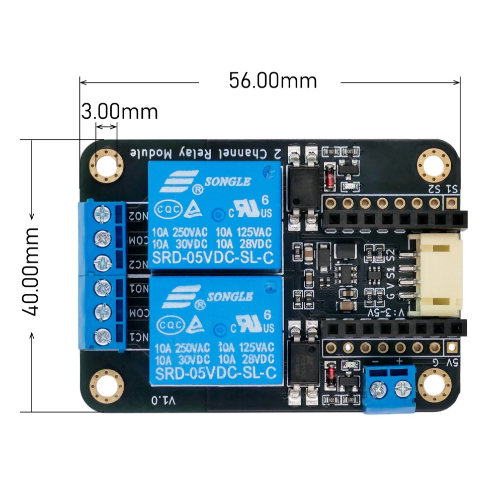 2-kanałowy moduł przekaźnika z – Smart Home Micro Bit recenzja i cena