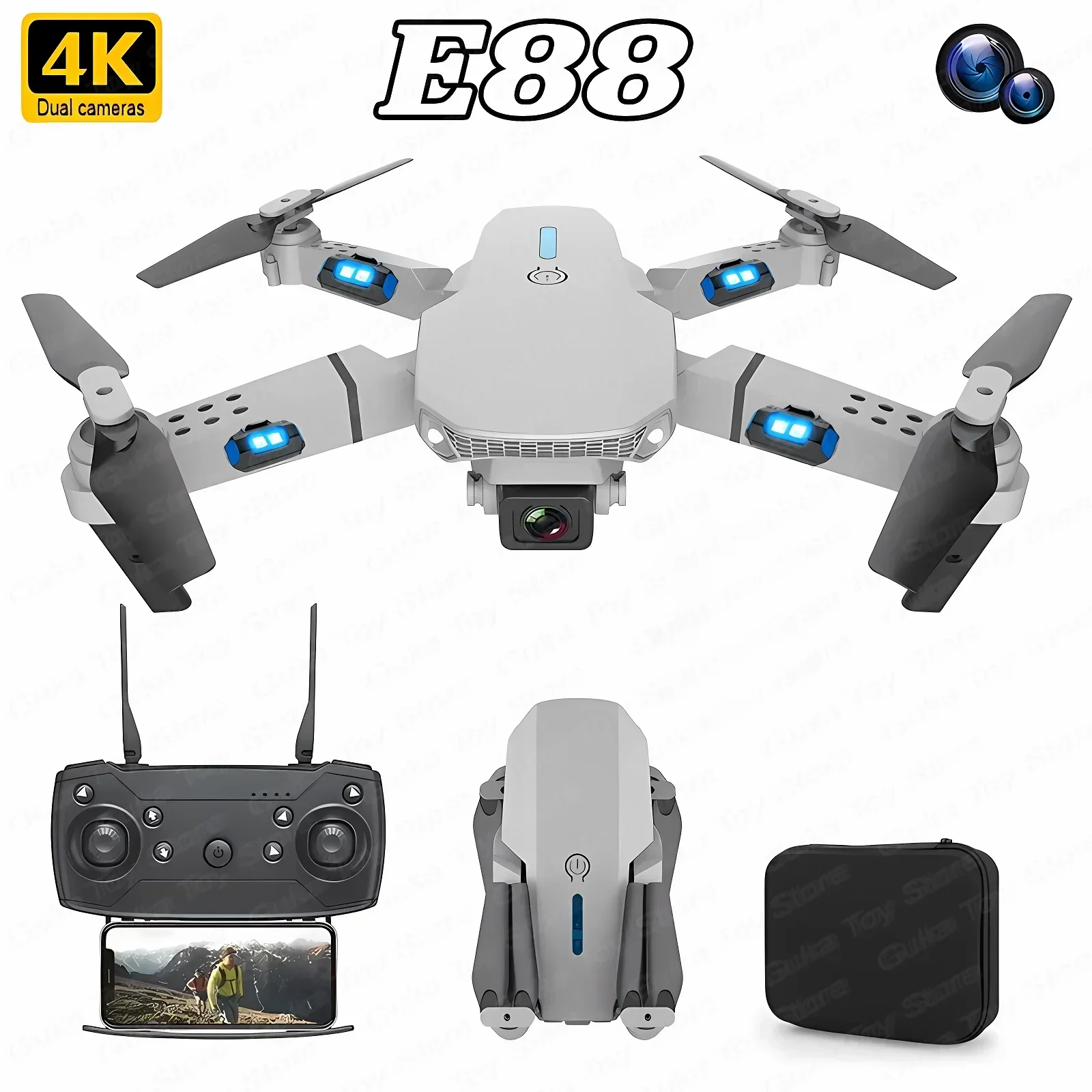 E88 Pro WIFI FPV Drone Wide An – Smart Home Camera recenzja i cena