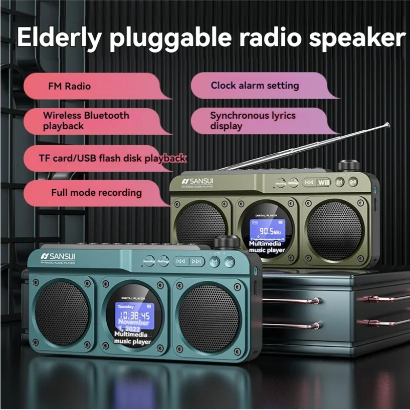 SANSUI F28 z podwójnym głośnik – Smart Elderly Home recenzja i cena