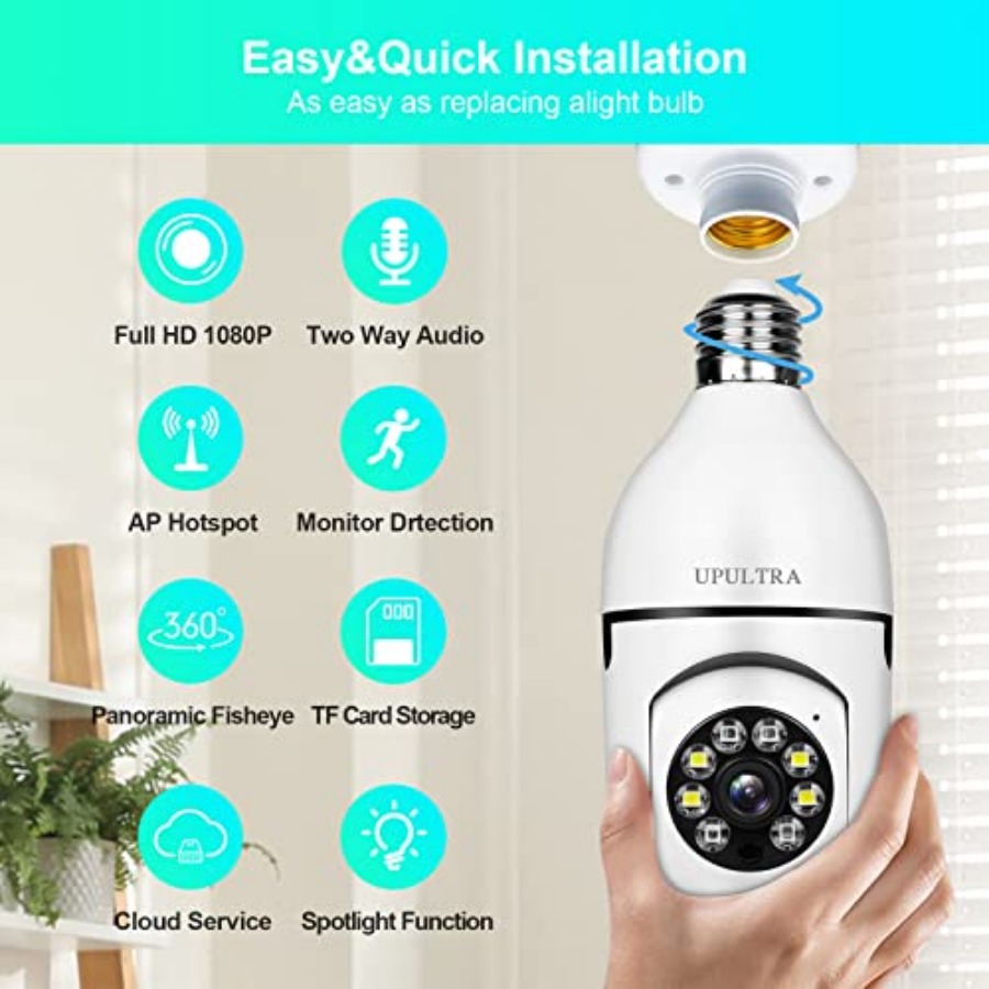 Żarówka z kamerą bezprzewodową – Smart Home Camera recenzja i cena